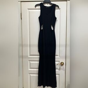 Black Cutout Evening Dress - Elegant Women's Cocktail Dress